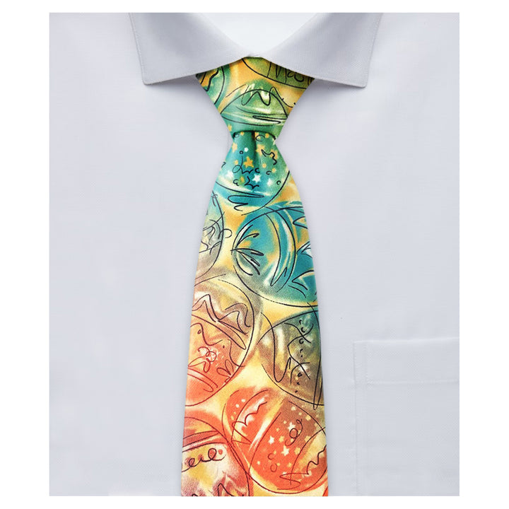 Jerry Garcia Easter Decorated Eggs Tie