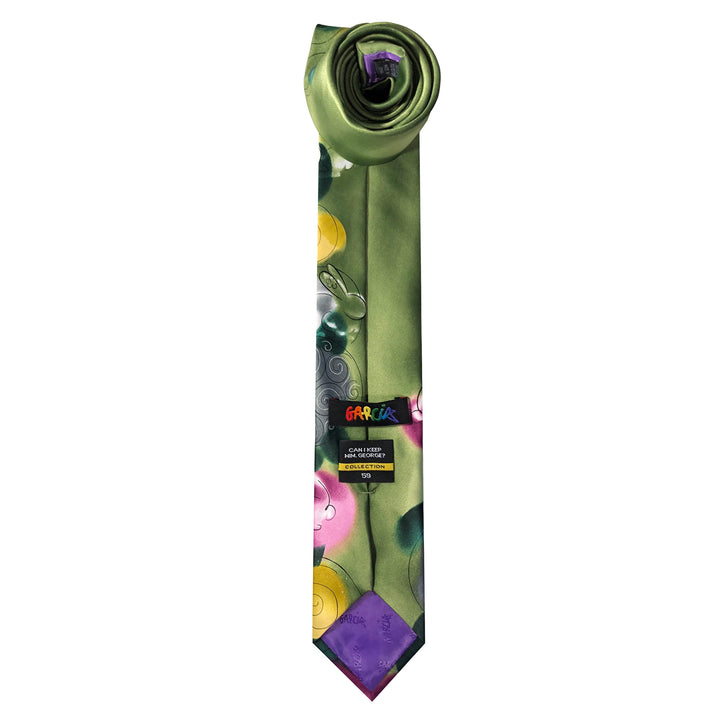 Jerry Garcia Easter Rabbits Eggs Extra Long Tie