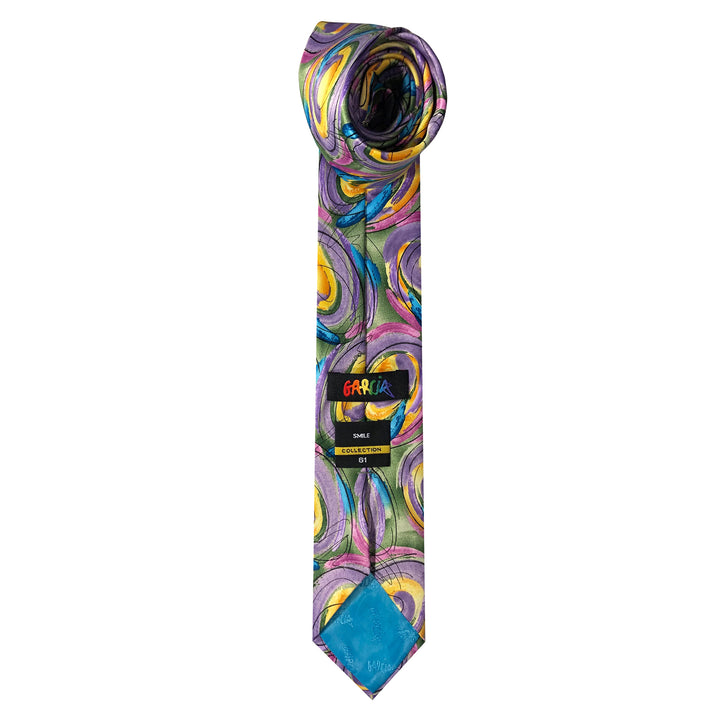 Jerry Garcia Easter Big Colorful Eggs Tie