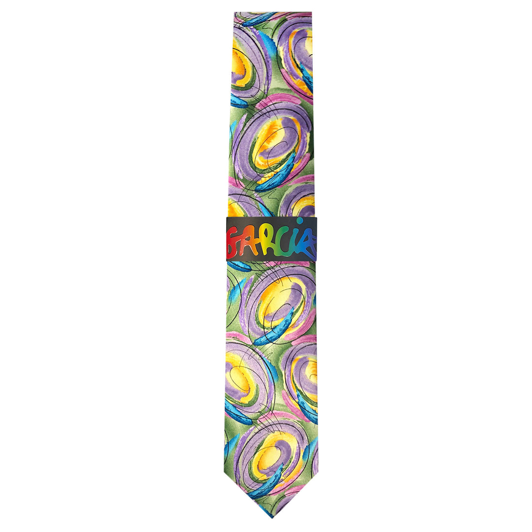 Jerry Garcia Easter Big Colorful Eggs Extra Long Tie