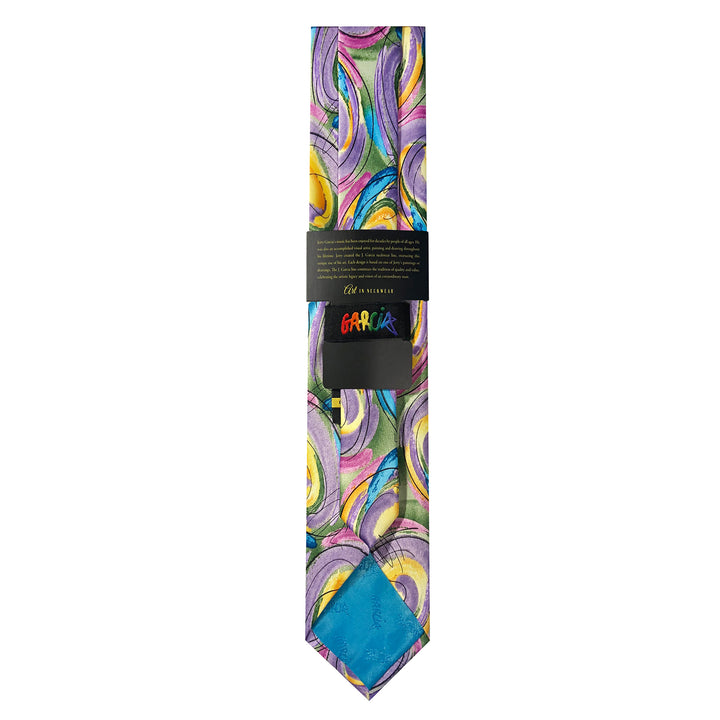 Jerry Garcia Easter Big Colorful Eggs Extra Long Tie