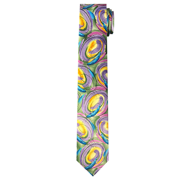 Jerry Garcia Easter Big Colorful Eggs Tie