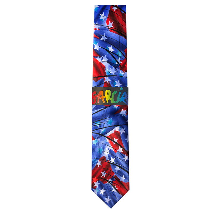 Jerry Garcia Patriotic Northern Lights Tie