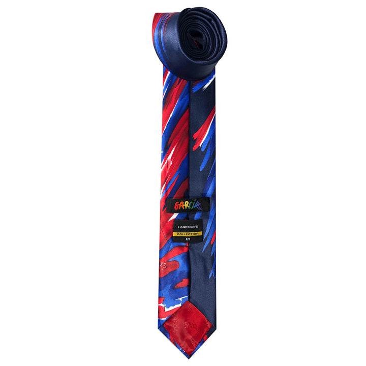 Jerry Garcia Patriotic Landscape Tie