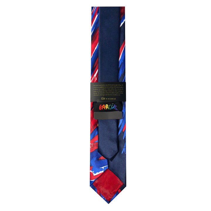 Jerry Garcia Patriotic Landscape Tie