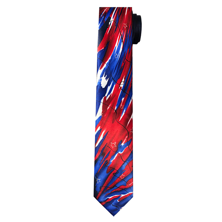 Jerry Garcia Patriotic Landscape Extra Long Tie