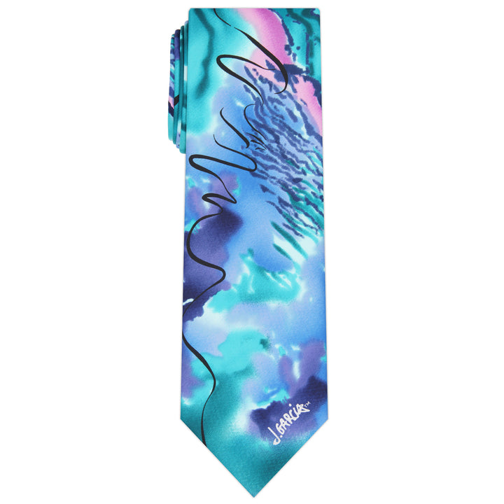 Jerry Garcia Poet Absorbs War Tie - Teal