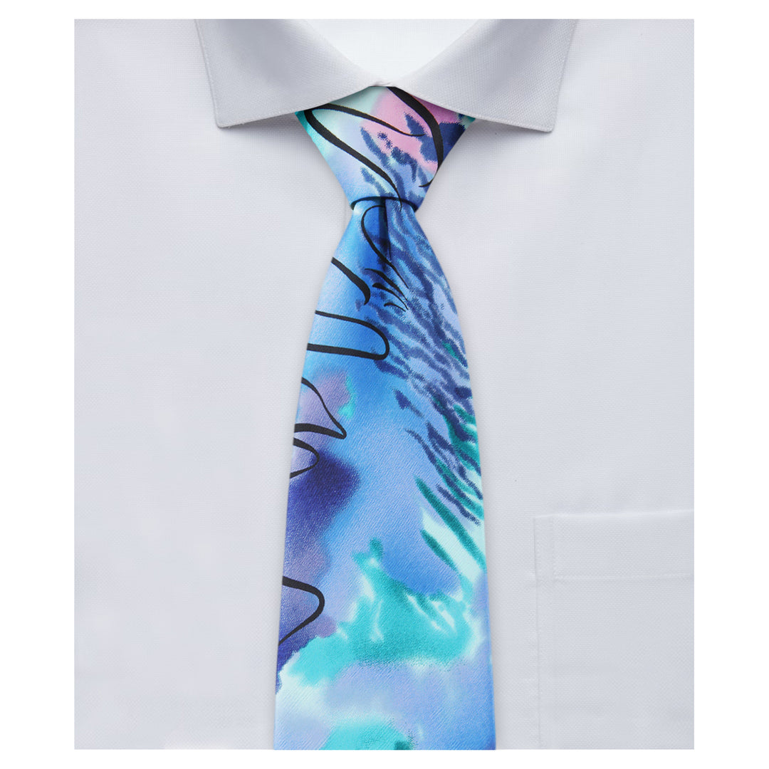 Jerry Garcia Poet Absorbs War Tie - Teal