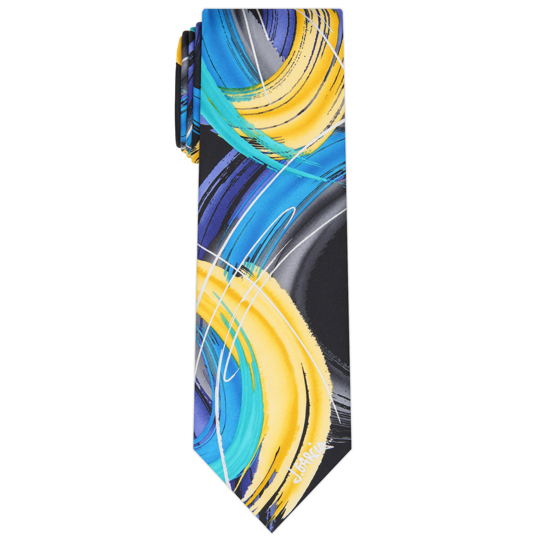 Jerry Garcia Juggling Show Tie - Yellow