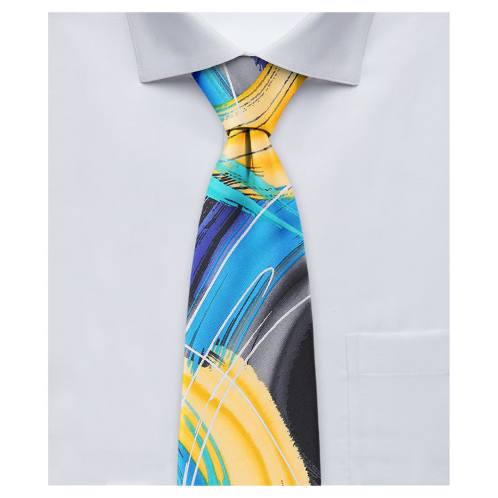 Jerry Garcia Juggling Show Tie - Yellow