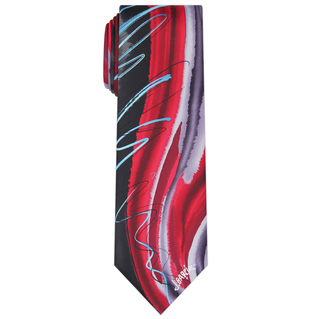 Jerry Garcia Seascape Tie - Red