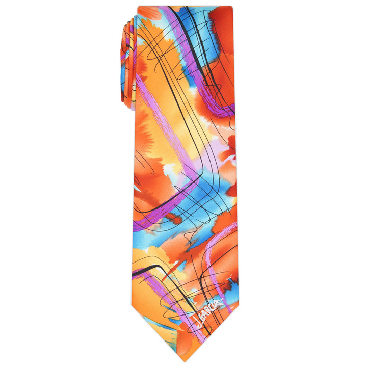 Jerry Garcia Malachite Valley Tie - Orange