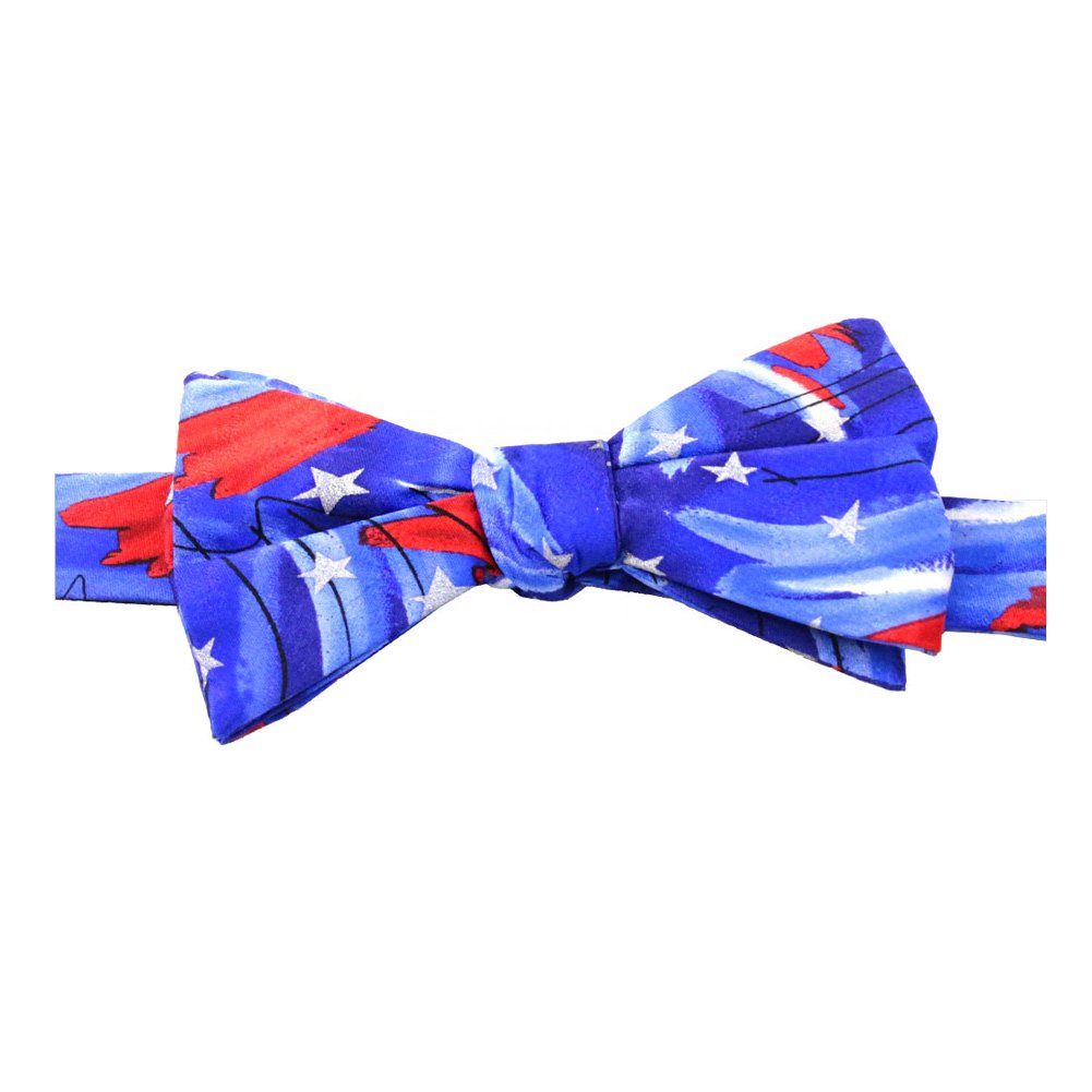 Jerry Garcia USA Patriotic Banded Bow Tie