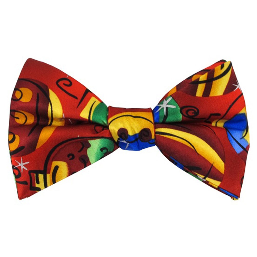 Jerry Garcia Christmas Ornaments Red Banded Bow Tie