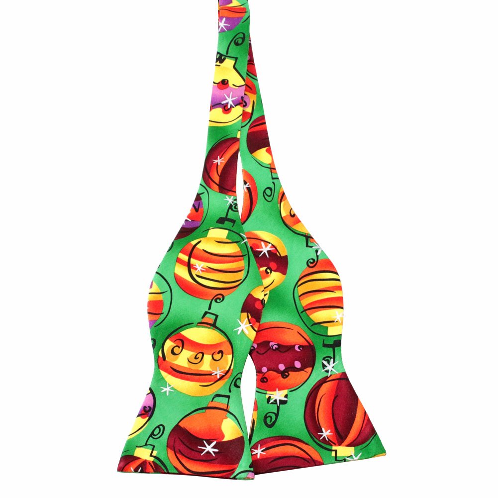 Jerry Garcia Christmas Ornaments Green Self-Tie Bow Tie