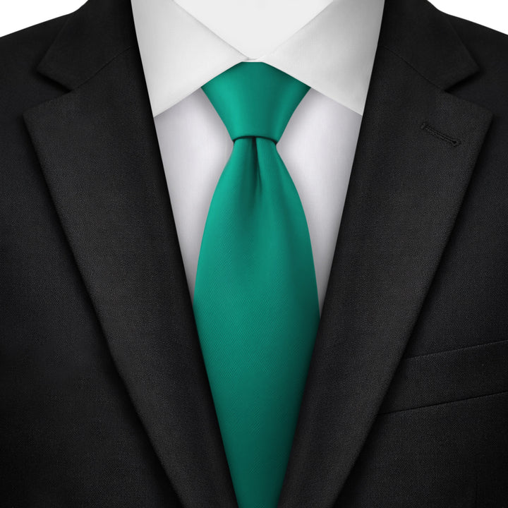 Solid Zipper Tie - Kelly Green