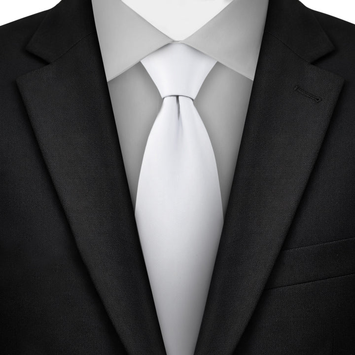 Solid Tie - White