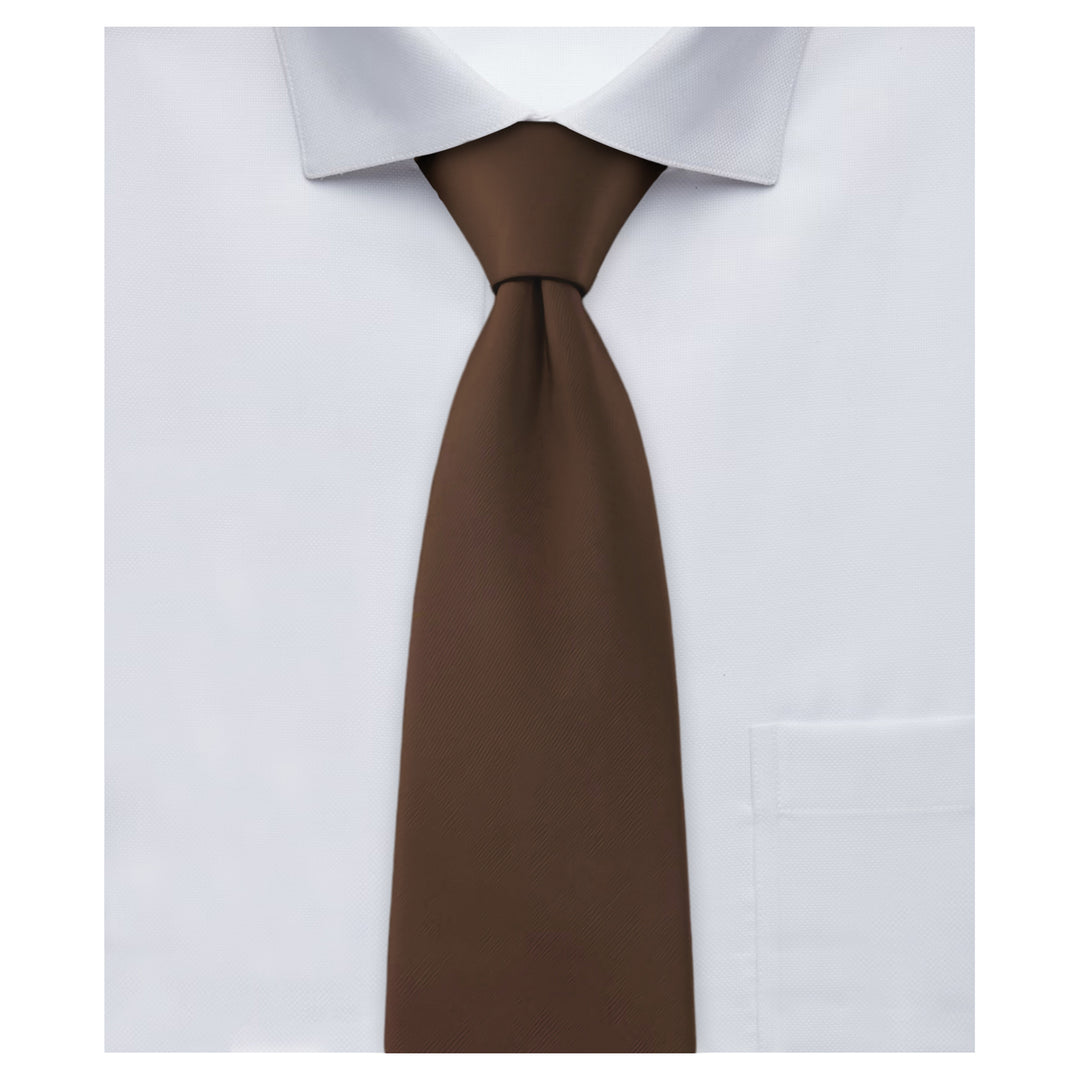 Wedding Solid Tie - Brown