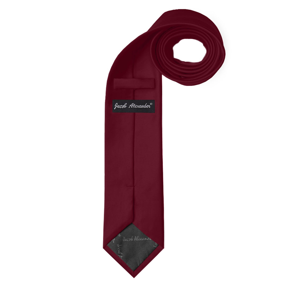 Solid Extra Long Tie - Burgundy