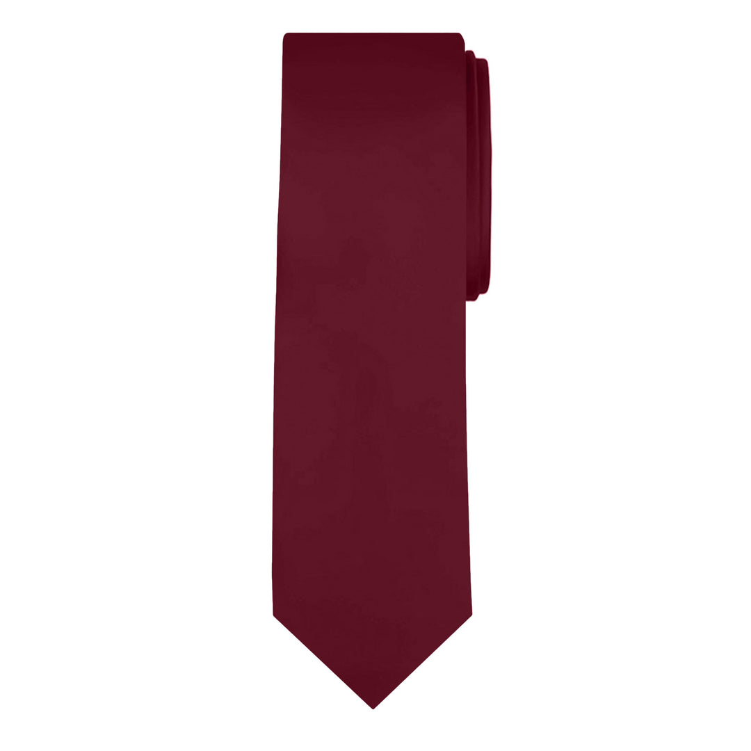 Solid Extra Long Tie - Burgundy