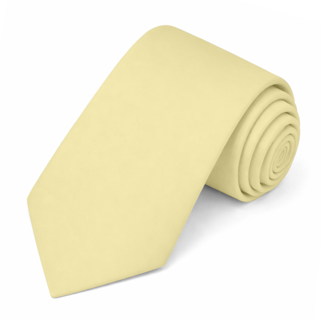 Solid Extra Long Tie - Yellow
