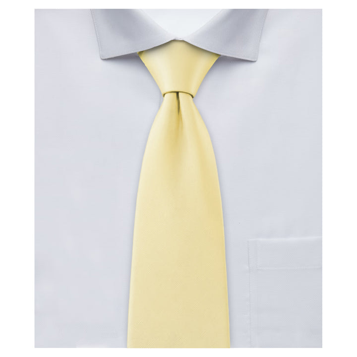 Solid Zipper Tie - Yellow