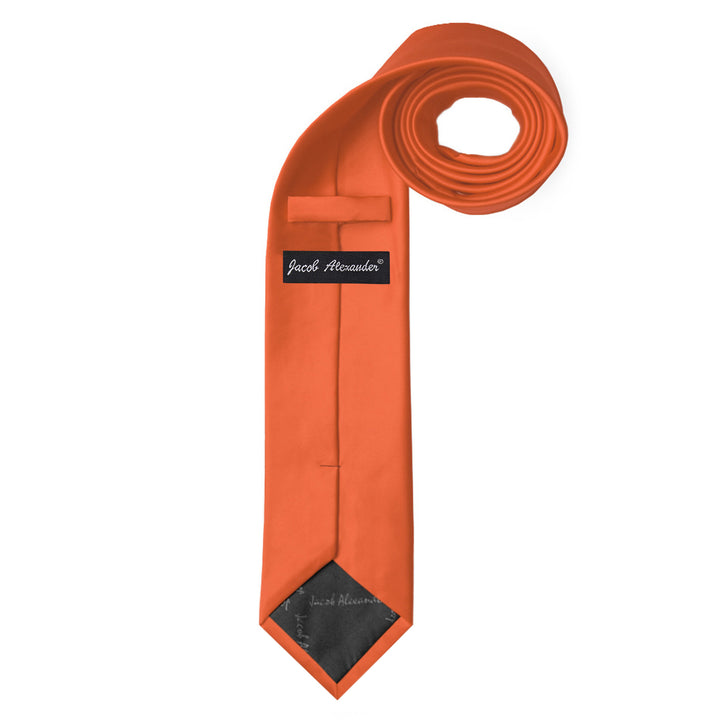 Solid Extra Long Tie - Orange