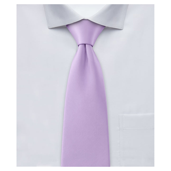 Solid Zipper Tie - Lavender