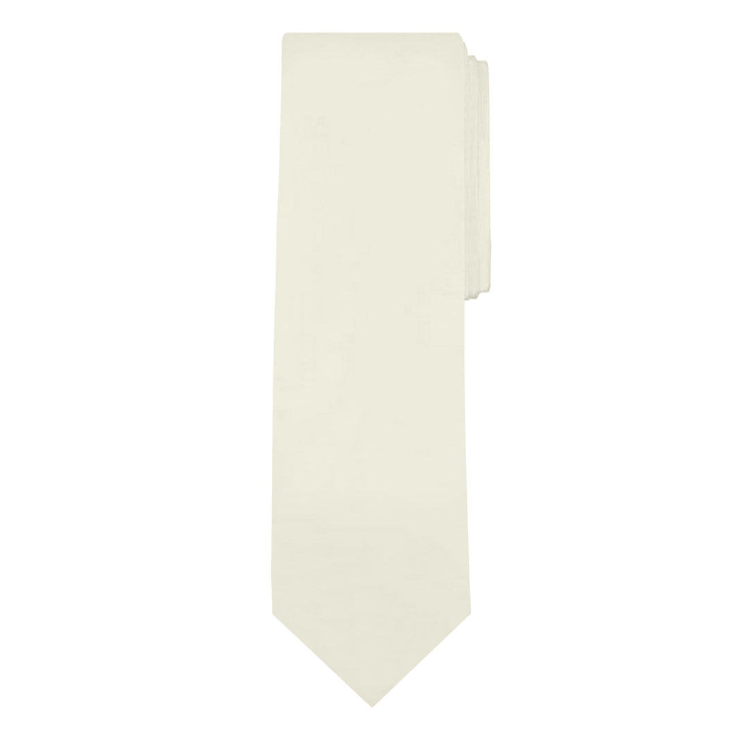 Solid Extra Long Tie - Ivory