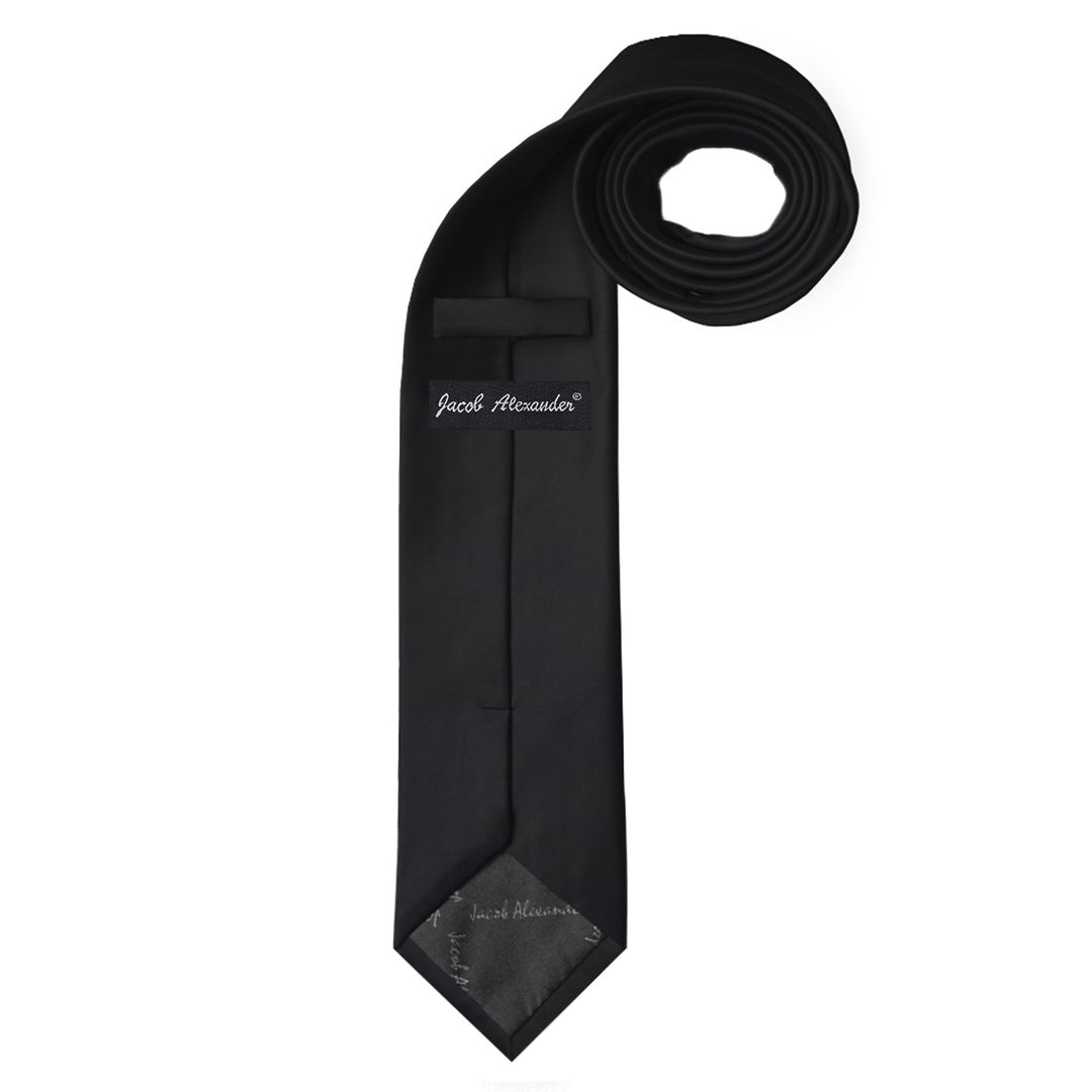 Solid Extra Long Tie - Black