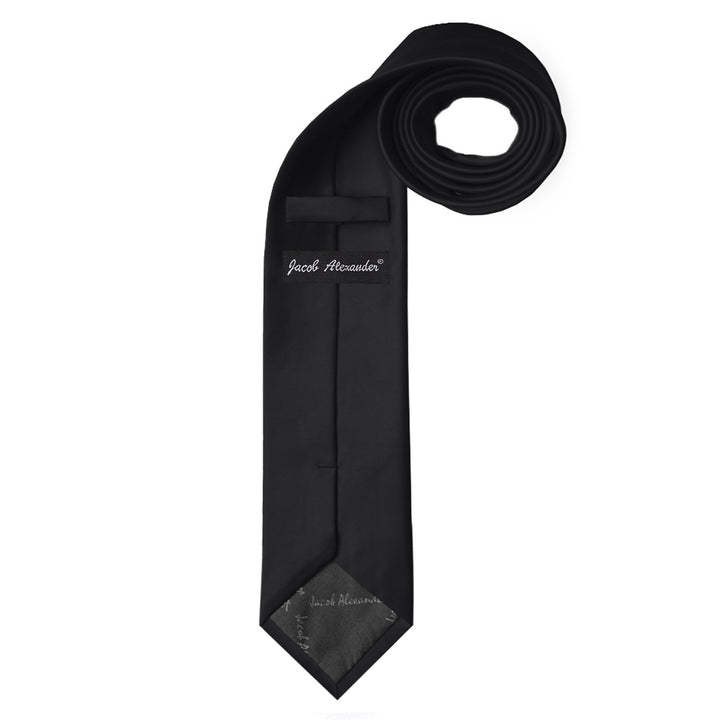 Solid Extra Long Tie - Black