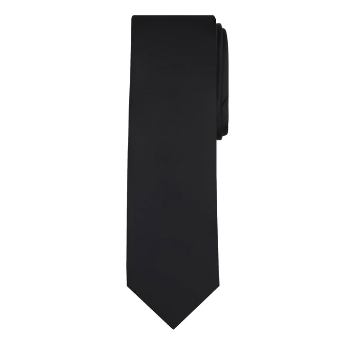 Solid Extra Long Tie - Black