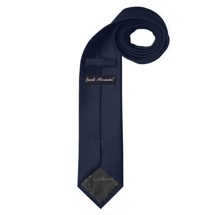 Solid Extra Long Tie - Navy Blue