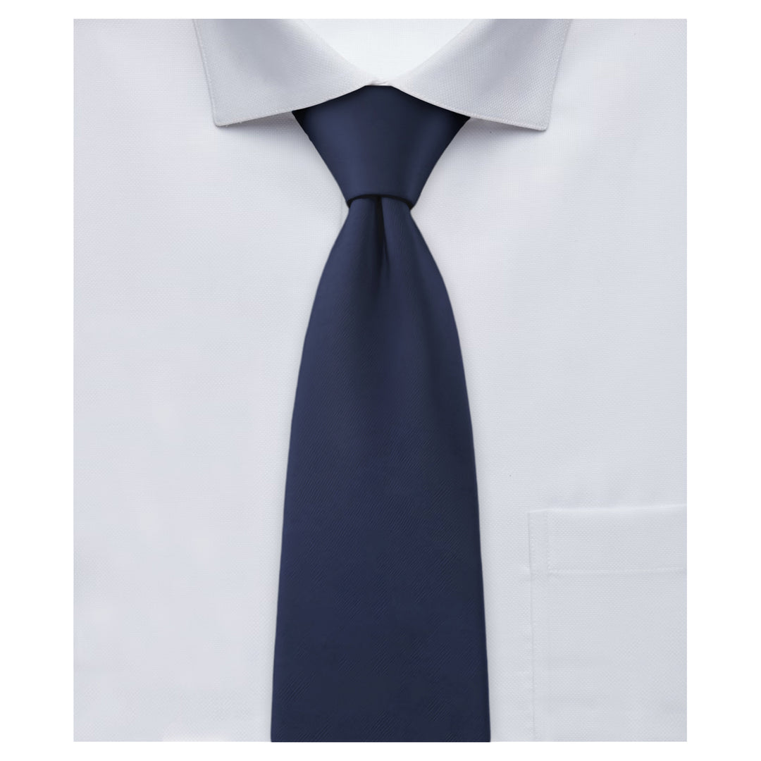 Wedding Solid Clip-On Tie - Navy Blue