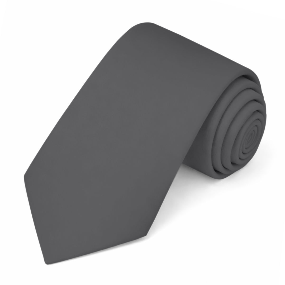Solid Tie - Charcoal