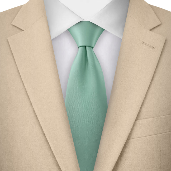 Solid Extra Long Tie - Seafoam