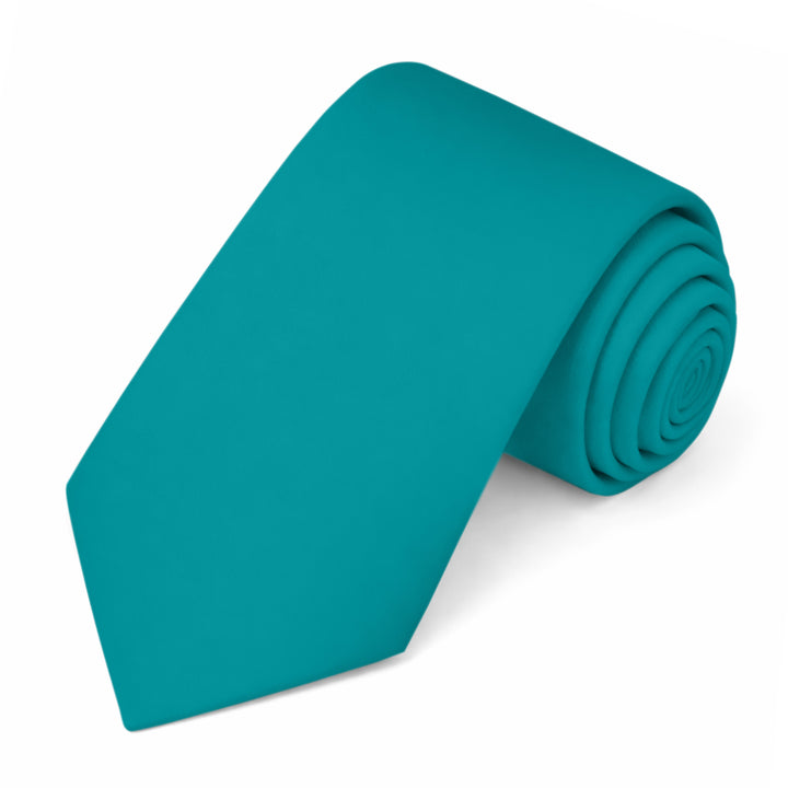 Solid Extra Long Tie - Teal