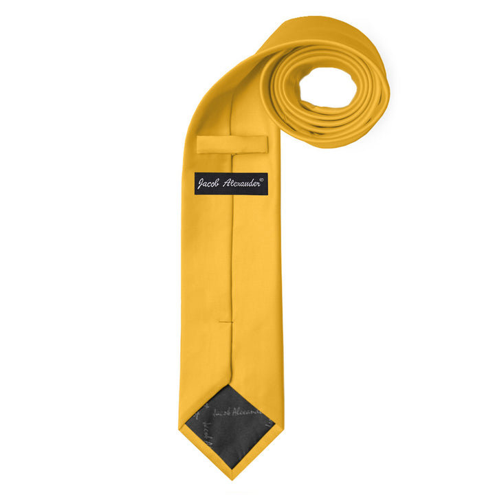 Solid Extra Long Tie - Bright Gold