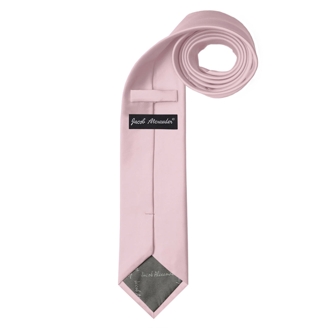 Solid Extra Long Tie - Bridal Pink