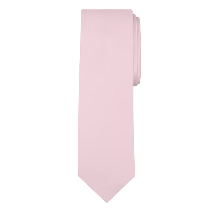 Solid Extra Long Tie - Bridal Pink