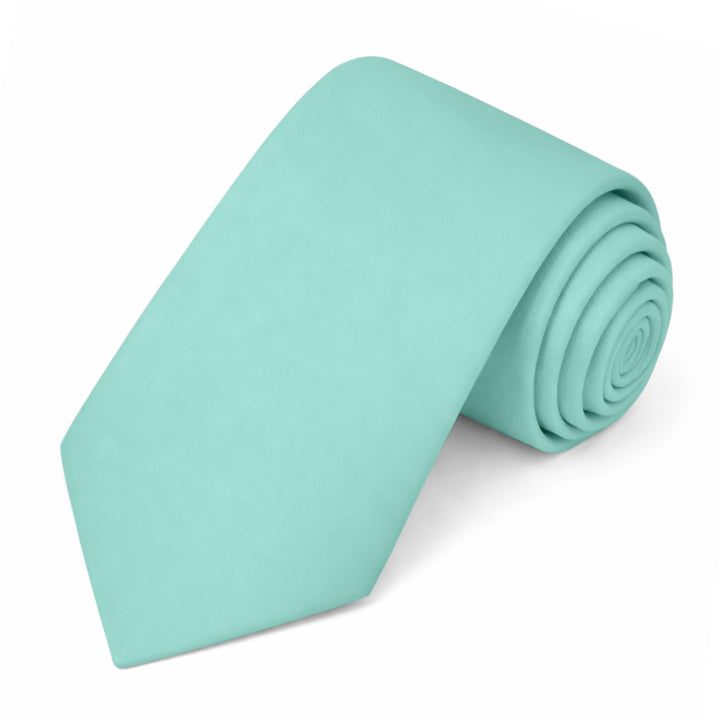 Solid Extra Long Tie - Aqua