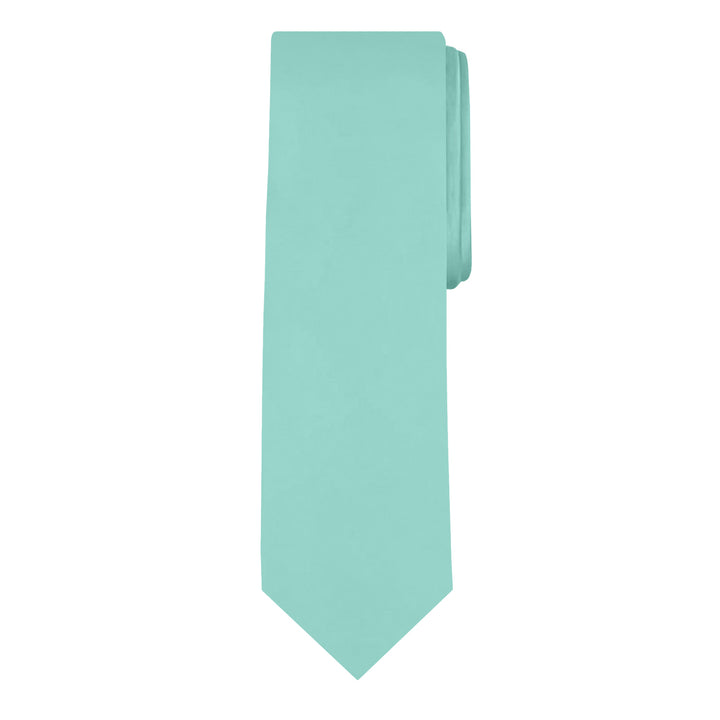 Solid Extra Long Tie - Aqua