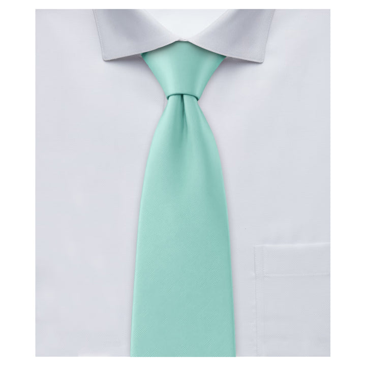 Solid Extra Long Tie - Aqua