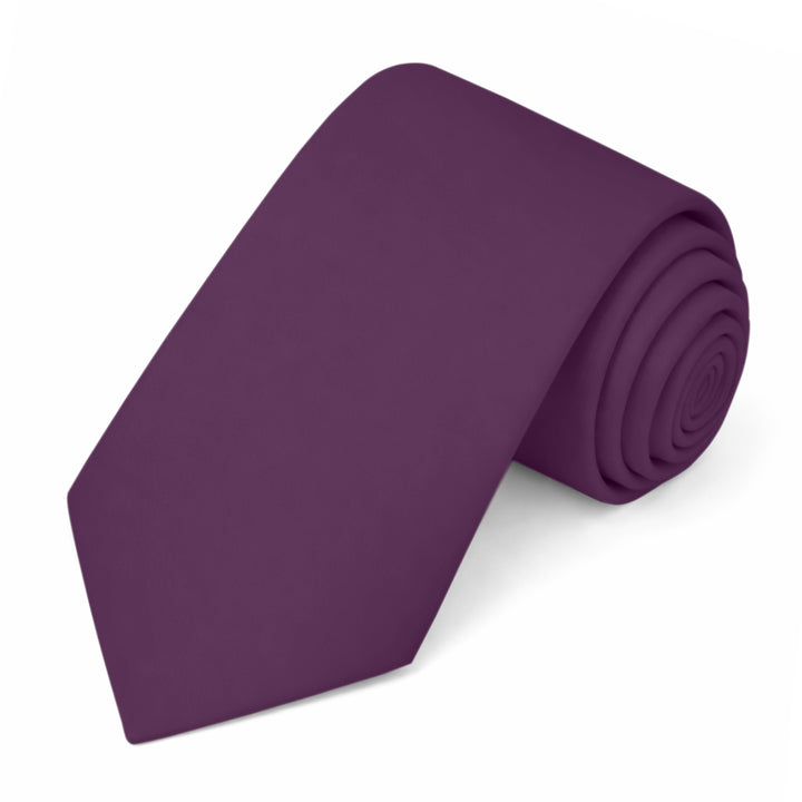 Solid Tie - Eggplant
