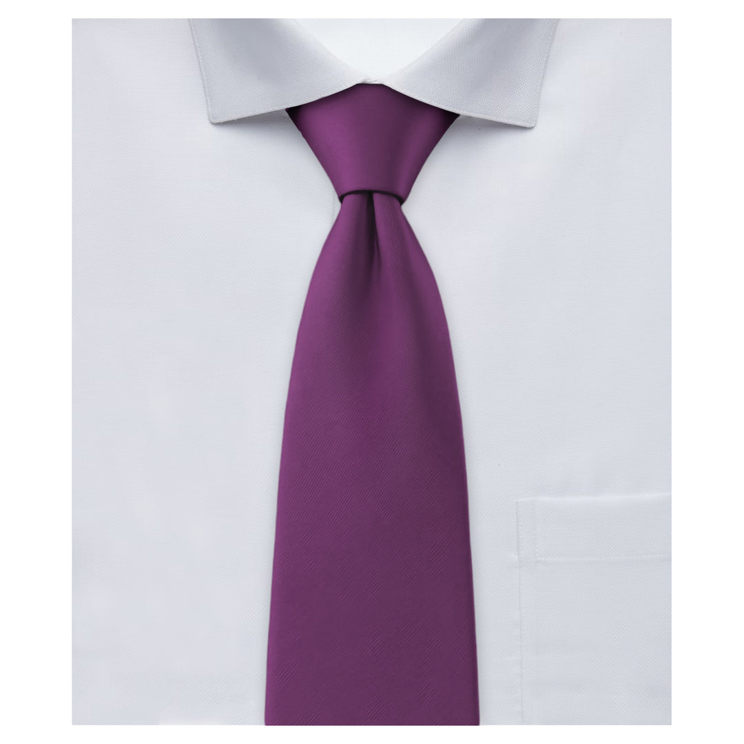 Solid Tie - Eggplant
