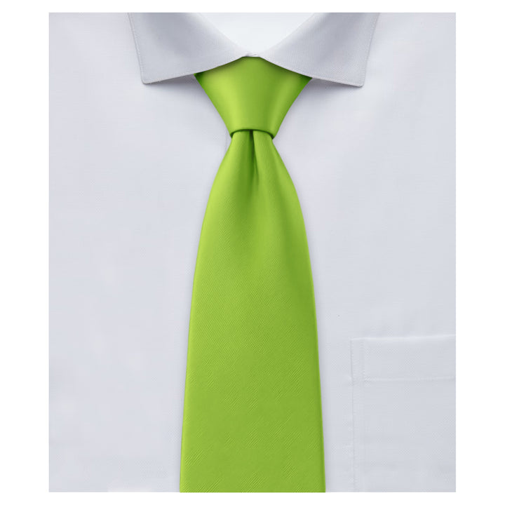 Solid Tie - Apple Green