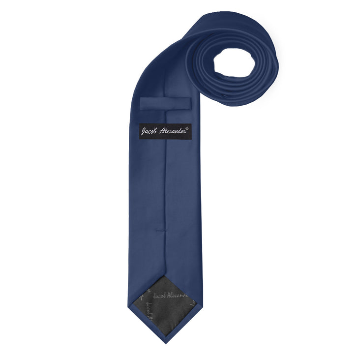 Solid Extra Long Tie - Steel Blue