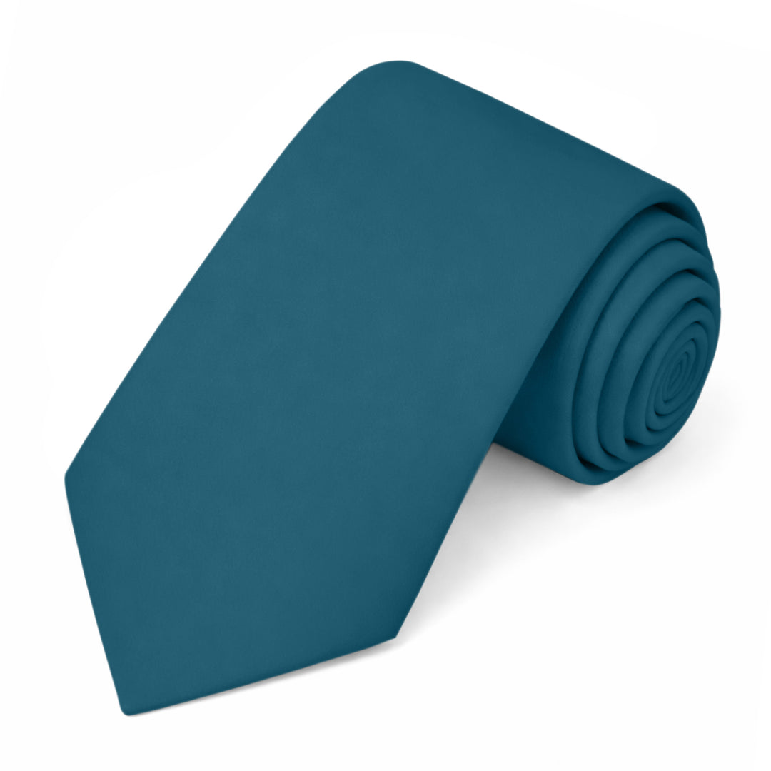 Solid Extra Long Tie - Pacific Blue