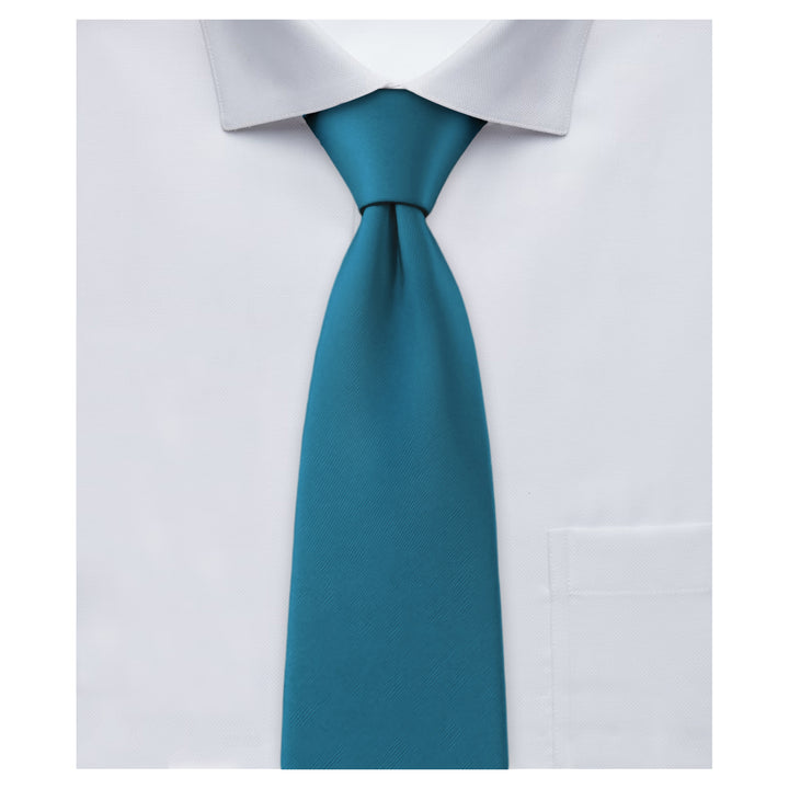 Solid Extra Long Tie - Pacific Blue