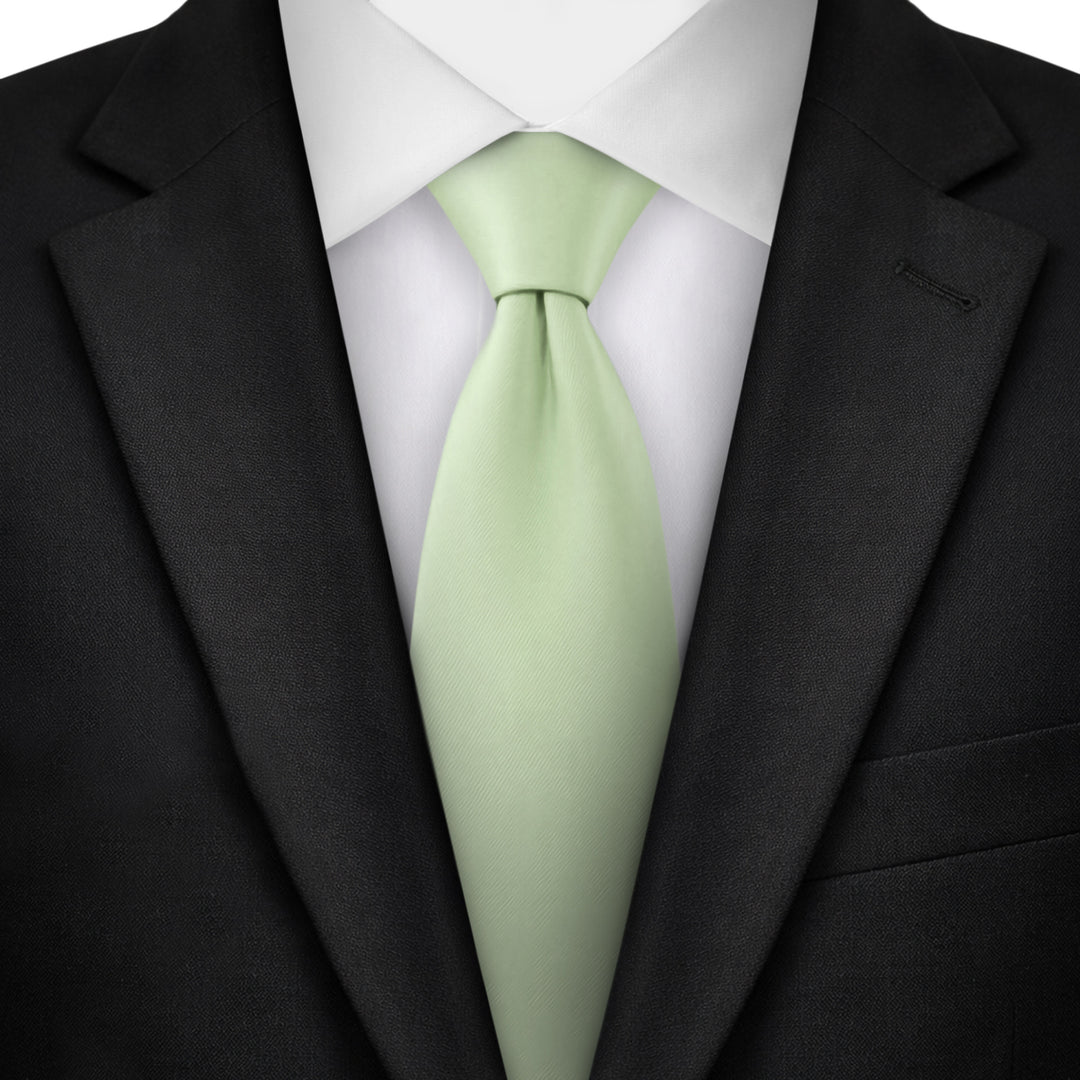 Solid Extra Long Tie - Honeydew